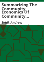 Summarizing_the_community_economics_of_community_forestry