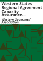 Western_states_regional_agreement_capacity_assurance_update__January_1991