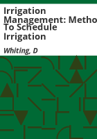 Irrigation_management