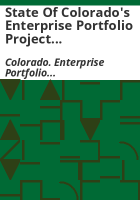 State_of_Colorado_s_Enterprise_Portfolio_Project_Management_Office_accomplishments_since_inception__August_2009_to_December_2010