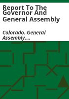 Report_to_the_Governor_and_General_Assembly